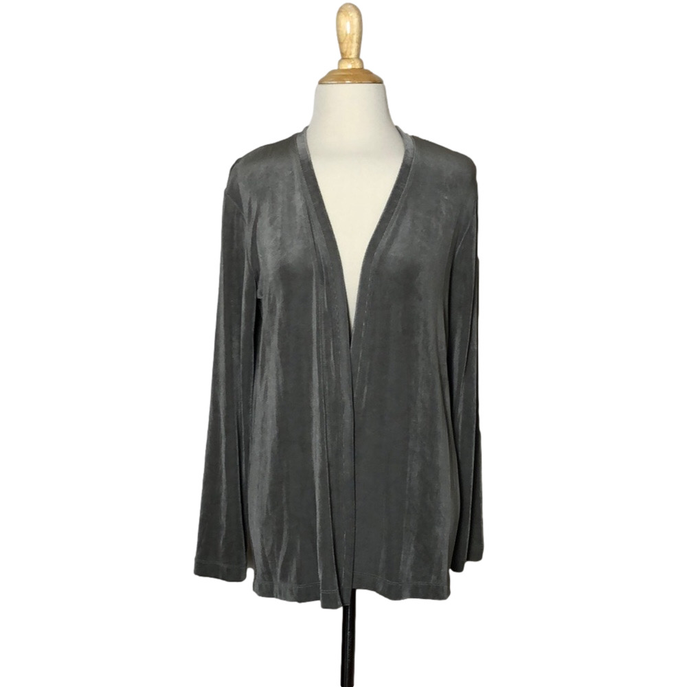 New CHICO'S TRAVELERS Medium Basil Aquarius Jacket Professional Comfy No Iron